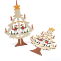novo design de madeira ao ar livre sentiu yiwu suprimentos decoração da árvore de natal